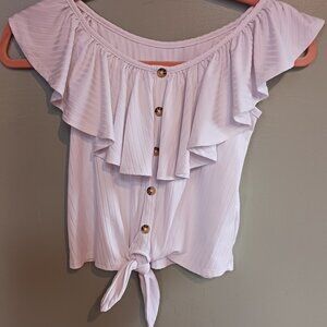 White Girl's 10 Crop Top